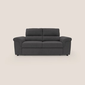 Minerva divano con pouf estraibile poggiapiedi in tessuto morbido impermeabile T02