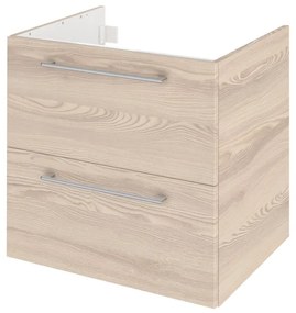 Mobile da bagno sotto lavabo SENSEA Remix marrone opaco L 60 x H 58 x P 46 cm 2 cassetti, lavabo non incluso