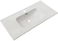 Lavabo consolle d'appoggio in ceramica bianco 101x46.5x17H VA836-100