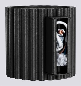 Lampada da parete nera ø 10 cm Zora – Sollux