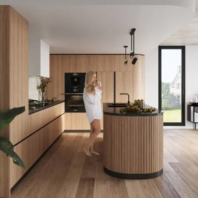 Sollux SL.1074 - Lampadario su palo NORANO 1xGU10/40W/230V nero