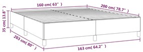 Giroletto Bianco 160x200 cm in Similpelle