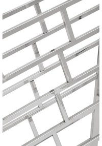 Portabottiglie in metallo argento lucido per 24 bottiglie Barolo - Premier Housewares