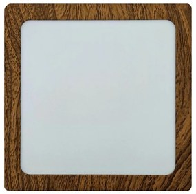 Plafoniera LED BLOCK LED/12W/230V 4200K 16,3x16,3 cm marrone