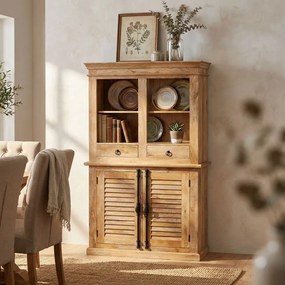 AROLD - mobile in legno di mango con 2 ante e 2 cassetti