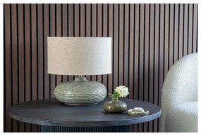 Lampada da tavolo in ceramica kaki con paralume in tessuto (altezza 44 cm) Oldham - House Nordic