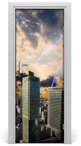 Rivestimento Per Porta Storm su Varsavia 75x205 cm