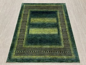 Loribaft Tappeto persiano 150 x 190 Verde (Iran) Annodato A Mano