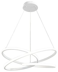 Lampadario LED moderno REIKA bianco ø60cm, luce con 2 temperature di colore 5400 lumen