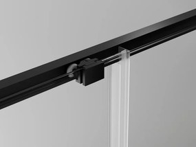 Mexen Exo-S cabina doccia scorrevole 120 x 90 cm, trasparente, nera - 8151-120-090-70-00