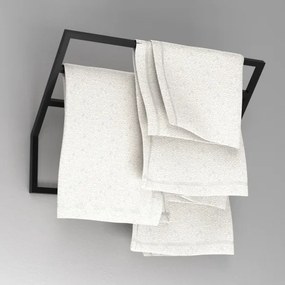 Porta asciugamani da parete 37x60 cm nero