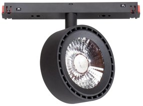 Faro LED 20W Tondo Magnetico CCT CRI92 Nero 48V - BRIDGELUX LED Colore Bianco Variabile CCT