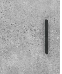 Credenza Grigio Cemento 69,5x34x180 cm in Legno Multistrato