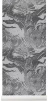 Ferm Living Carta da parati Marbling - Charcoal