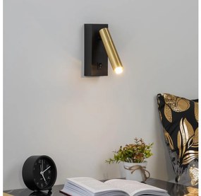 Brilagi - Luce Spot da parete LED dimmerabile MAYA 1xG9/4W/230V nero/oro