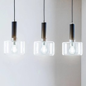 Lampada a sospensione in vetro Viva Jupiter, dimmerabile, Chiaro / Trasparente, Soggiorno / Sala da pranzo, Vetro, Moderno, Lampada a sospensione