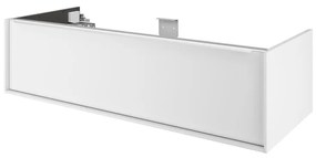 Mobile da bagno sotto lavabo SENSEA Neo marrone laccato lucido L 120 x H 32 x P 48 cm 1 cassetto, lavabo non incluso