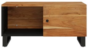 Tavolino da soggiorno 80x50x40 cm massello acacia e multistrato
