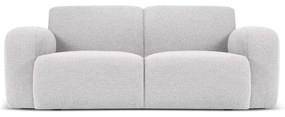 Divano in tessuto bouclé grigio chiaro 170 cm Molino - Micadoni Home