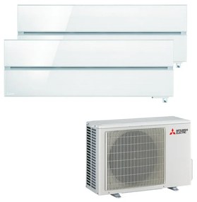Condizionatore a muro multisplit MITSUBISHI ELECTRIC LN 9 + 12 21000 BTU classe raffreddamento A+++, bianco