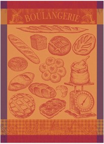 Set di 4 strofinacci jacquard Boulangerie Moulin Ambre