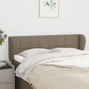 Testiera Ad Orecchio Tortora 147x23x78/88 Cm İn Tessuto /
