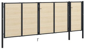 Stecche per Recinzione 115 pz in Legno Massello di Abete Rosso