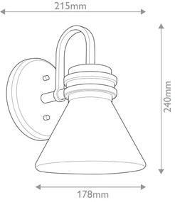 Kichler KL-FARUM1-CPZ - LED Lampada da bagno FARUM 1xG9/3W/230V ottone