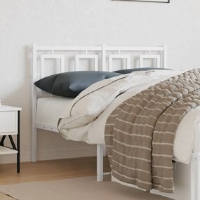 Testiera İn Metallo Bianco 120 Cm /