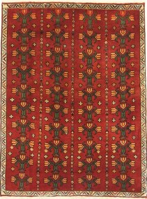 Gashghai Tappeto persiano 110 x 140 Rosso (Iran) Annodato A Mano