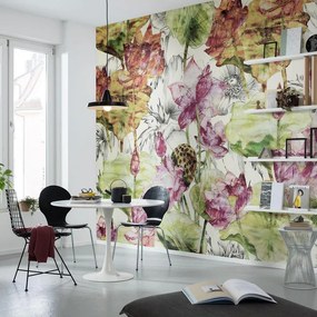 Fotomurale KOMAR Lotus, Multicolore 368X248 cm