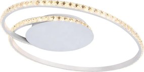 Plafoniera LED Dasy Ø 50 cm bianco IP20 bianco naturale NOVECENTO