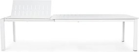 Tavolo Allungabile In Alluminio Bianco Per Esterni 110x200-300 Konnor Bizzotto