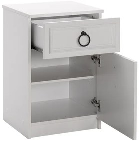 Comodino 63x40 cm bianco