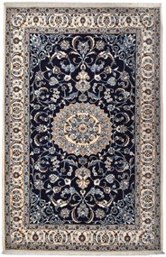 Nain Tappeto 300x200 Blu (Iran) Annodato A Mano
