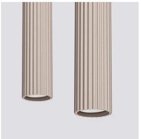 Lampadario grigio tortora in metallo Gleam – Sollux