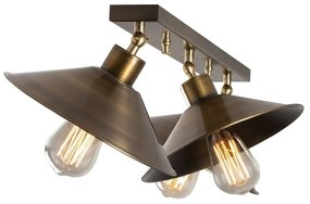 Lampada da soffitto color bronzo con paralume in metallo ø 24 cm Berceste - Opviq lights