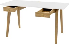 Scrivania con effetto rovere 70x140 cm Nice – Woodman