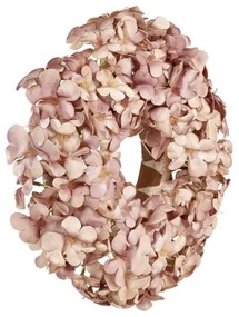 Eglo 428208 - Corona di fiori artificiali SOLVANG diametro 35 cm rosa