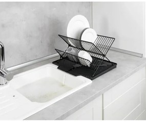 WENKO 54771100 - Scolapiatti NELIA 34x40 cm nero