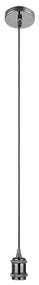 Lampholder E27 Ø100x1 6mm 1.5m silver wire