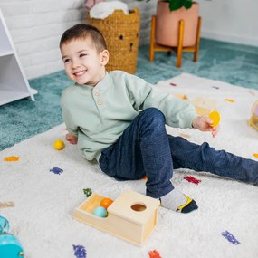 Scatola Montessori lunga con pallina