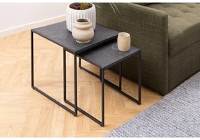 Set di tavolini da caffè ALMA 2 pz antracite