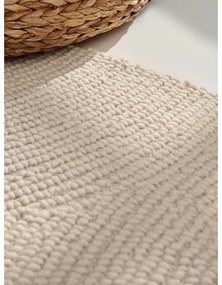 Tappeto rotondo colore naturale chiaro in lana tessuto a mano ø 200 cm Eleni Natural White – Hanse Home