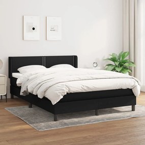 Giroletto A Molle Con Materasso Nero 140x200 Cm İn Tessuto /