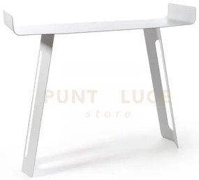 Consolle per ingresso moderna tibet bianco marmo in ferro 110x35x85hcm