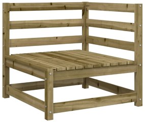 Set divani da giardino 5 pz in legno impregnato di pino