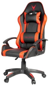 Sedia da gioco VARR Zolder nero/rosso