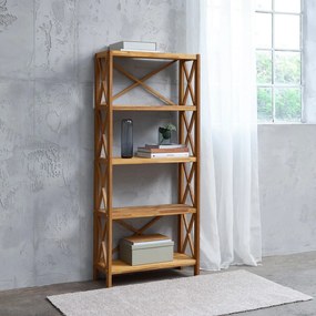 Scaffale effetto rovere colore naturale 70x161 cm X-Shelf - Unique Furniture