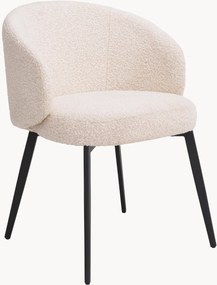 Set di 2 sedie da pranzo in bouclé con braccioli Lloyd
